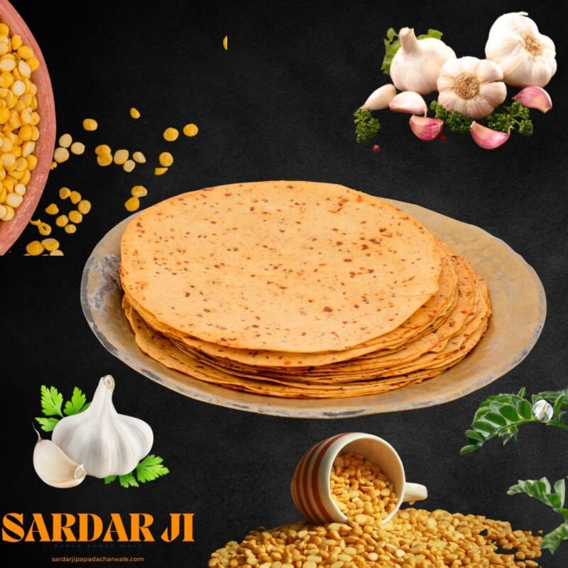 Bengal Gram Papad with Garlic