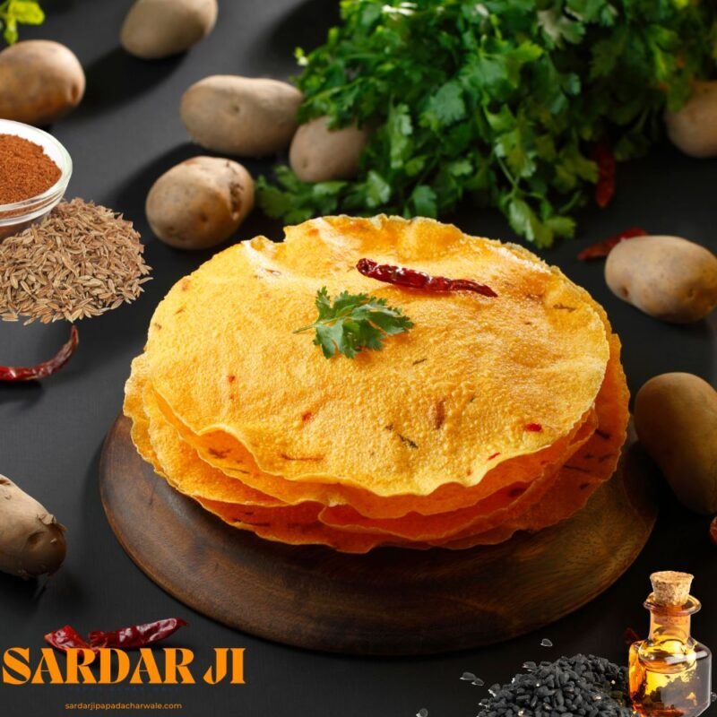 Potato Papad with Cumin & Coriander