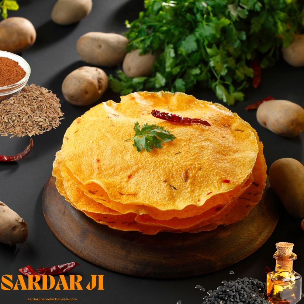 Potato Papad with Cumin & Coriander